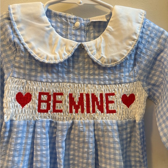 New Smocked Valentine’s Romper - Picture 10 of 11